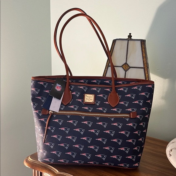 Dooney & Bourke Handbags - NWT Dooney & Bourke New England Patriots Tote NFL Handbag Orig $298